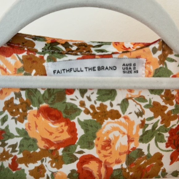 Faithfull the Brand Delia Floral Puff Sleeve Top and Skirt Set